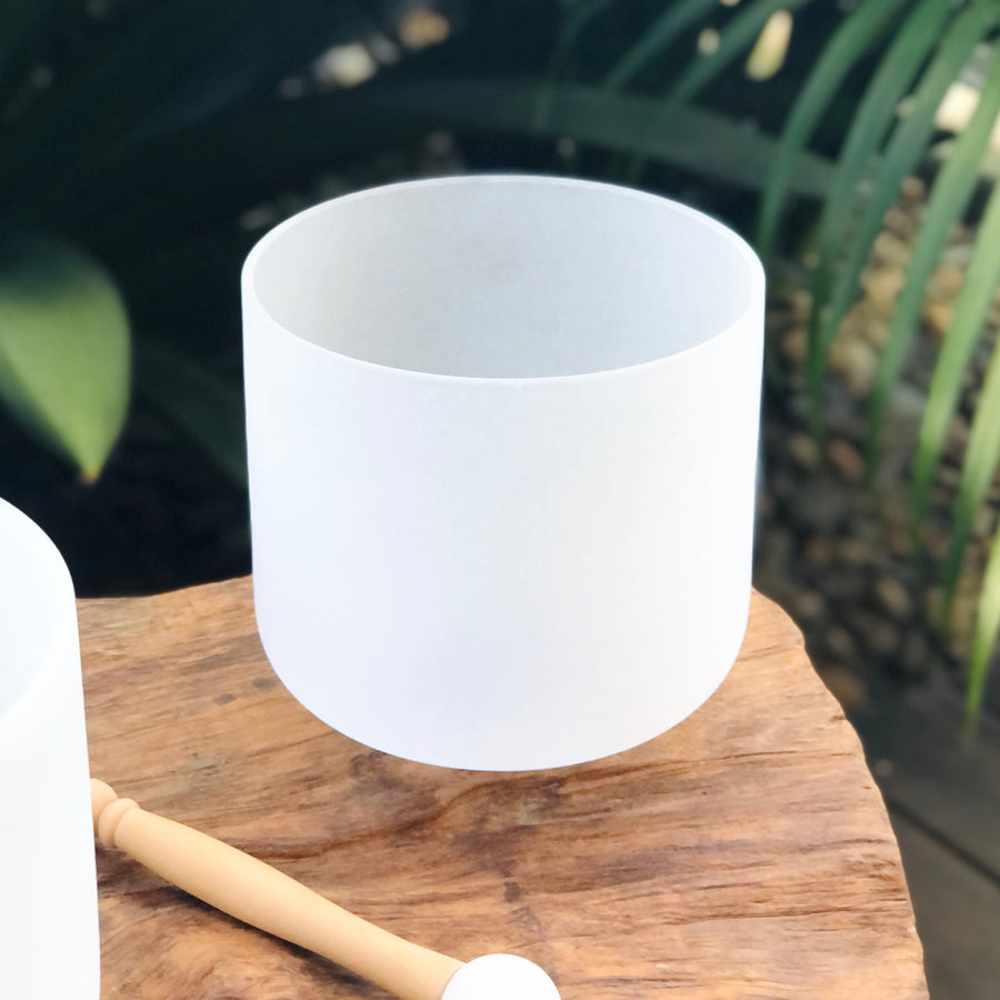 CROWN Chakra 6" Crystal Singing Bowl (White)